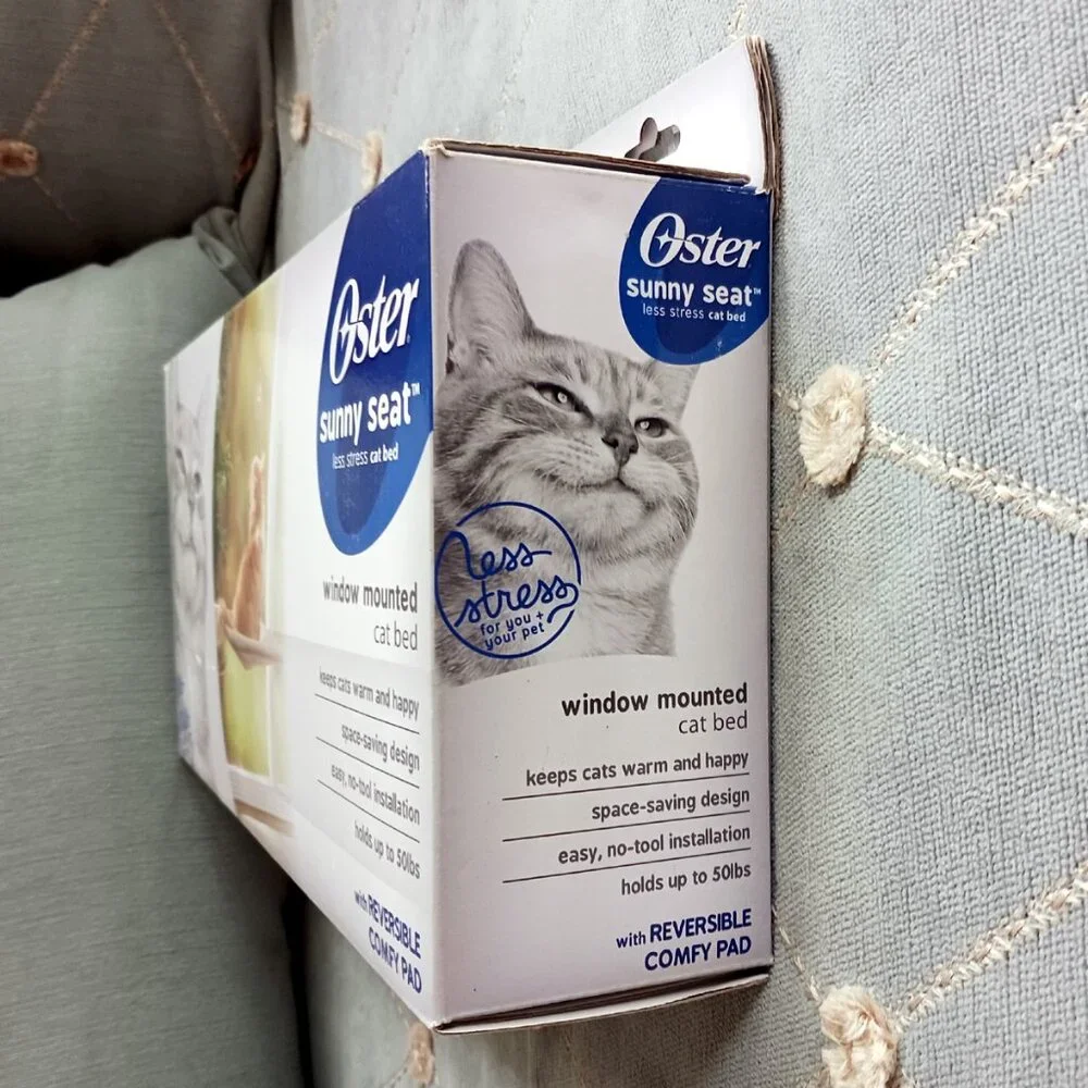 NEW Oster Sunny Seat Window Mount Cat Bed Hammock Perch